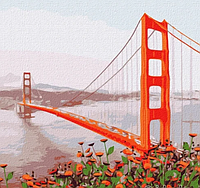 Картина по номерам Идейка Утренний Сан-Франциско KHO3596 50х50 см набор для росписи по цифрам