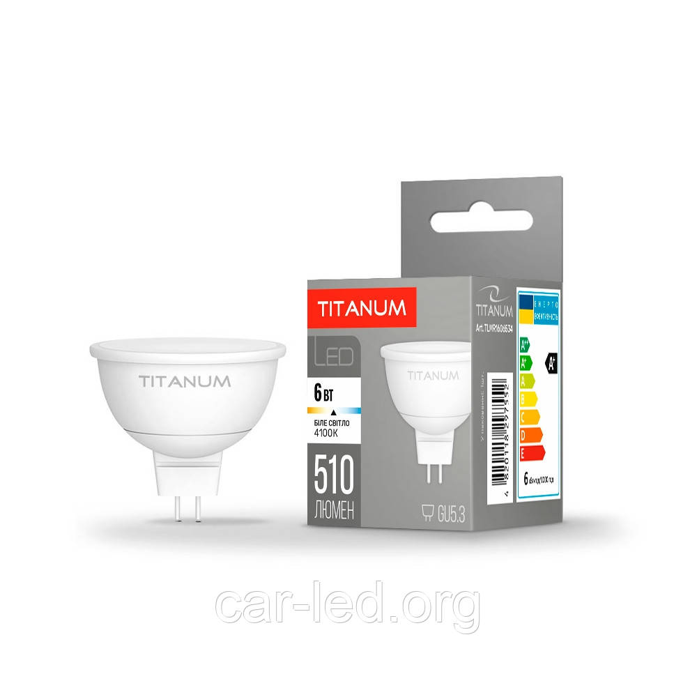LED лампа TITANUM MR16 6W GU5.3 4100K