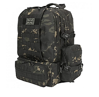 Тактический рюкзак Expedition Kombat Tactical (50л) Черный мультикам (F-S)