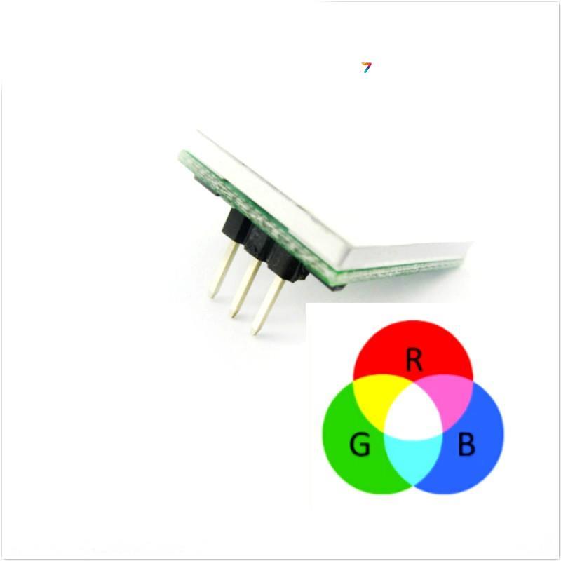 HTTM-TouchButton-RGB Ємнісна сенсорна кнопка з підсвіткою. Uпіт. 2,7...6 В. Вихід датчика: логічність