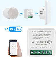 Одноканальный релейный WiFi модуль (включатель/выключатель) DIY Mini 220V 16A/3520W (7926) (F-S)