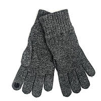 Перчатки женские зимние для сенсорных экранов ODYSSEY (ангора+шерсть+ПА) темно-серый One Size 4114
