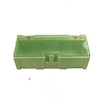 УЧЕНКА NO.2 Component Box Green Пластиковий контейнер для компонентів із прозорою кришкою. Розміри: