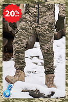 Тактические штаны пиксель теплые пиксель саржа Штаны армейские мужские зимние на флисе Terra Hot