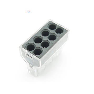 773-108 З'єднувач PUSH WIRE® для розподільних коробок, для одно- і багатожильних провідників, макс. 2,5