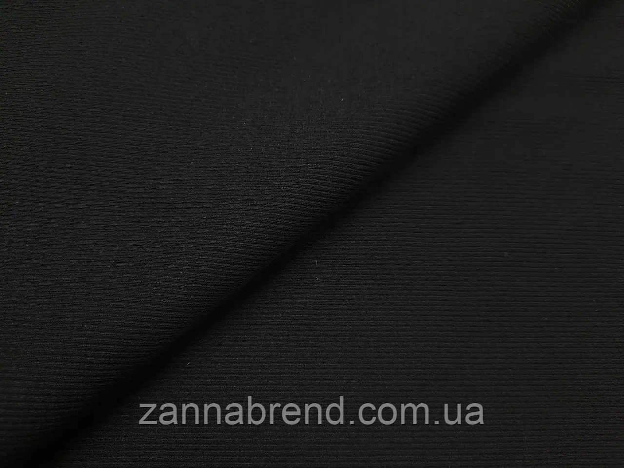 Кашкорсе (довяз на манжети) колір чорний 0,5 пог.м, фото 1