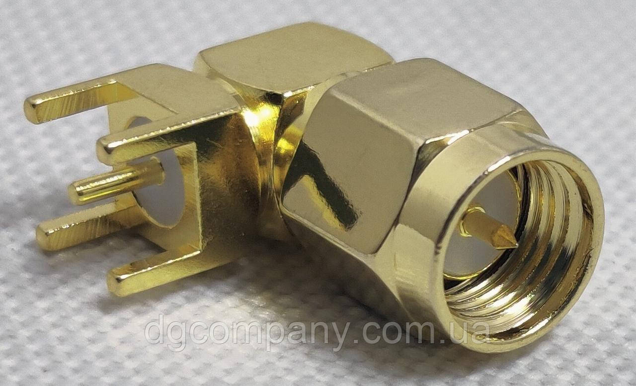 Штекер Sma кутовий монтажний на плату