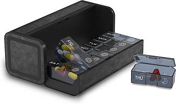 Преміальний контейнер для таблеток Talvolc Pill Organizer Black