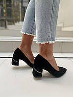 Туфлі жіночі MEIDELI L377-1 чорні (весна-осінь, еко-замша) (4747) 36-40