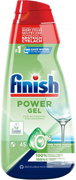 Гель для мытья посуды в посудомоечной машине Finish Power All in One ...
