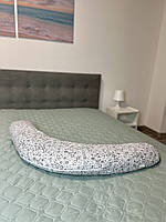 Длинная подушка для беременных и кормления младенца Relax ТМ Лежебока Подушки для беременных бумеранг Ніжність
