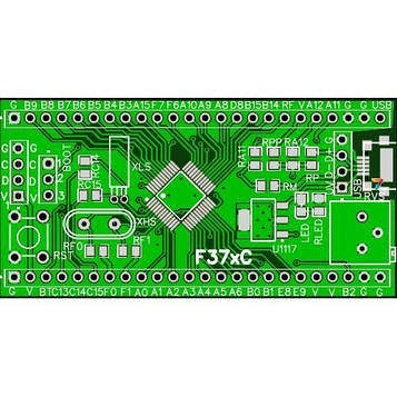 STM32F37xC Макетна плата для мікроконтролерів STM ARM серії STM32F37xC у корпусі LQFP48