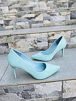Туфлі жіночі COMER EL1619 бірюзовий (весна-осінь, еко-замша) (2394) 38р.39р.