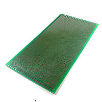 PCB-1L-G-SOLDER-13X25 Макетная плата, односторонняя, без металлизации отверстий, луженые контакты, размеры