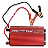 Инвертор преобразователь тока RD-3059 3000W (work 1200W) преобразовывает электричество из 12В в 220В (F-S)