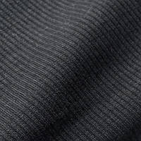 Кашкорсе трикотажное полотно стрейч пенье окрашенное черный рулон