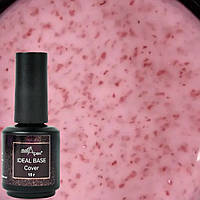 NailApex Ideal Base Gel №19 База з червоною поталлю (полуничний коктейль), 15 мл