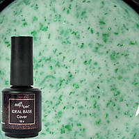 NailApex Ideal Base Gel №22 База з зеленою поталлю (молочне мохіто), 15 мл