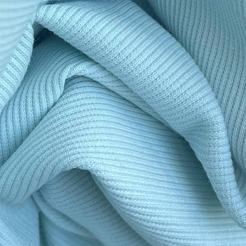 Кашкорсе трикотажне полотно стрейч преміум однотон ніжний ментол