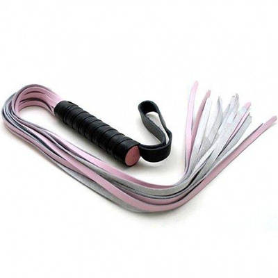 Шкіряний рожевий батіг для БДСМ Talla