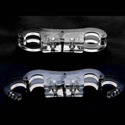 Прозорі наручники з пластика для рольових ігор в БДСМ Talla