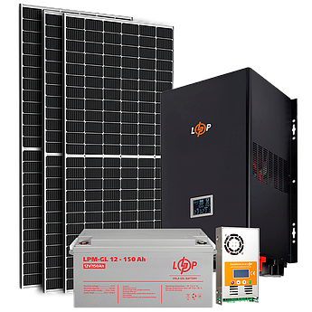 Сонячна електростанція (СЕС) 2.5kW АКБ 3.6kWh (гель) 150 Ah Стандарт