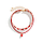 Яркий красный чокер на шею Клубнички с вышивкой на шнурке - комплект Aushal Jewellery, фото 2