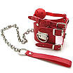 Червоний кляп в рот з ланцюгом для БДСМ Talla, фото 2