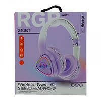 Навушники бездротові, з підсвічуванням (бузкові)