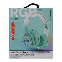 Навушники бездротові, з підсвічуванням (мʼятні)