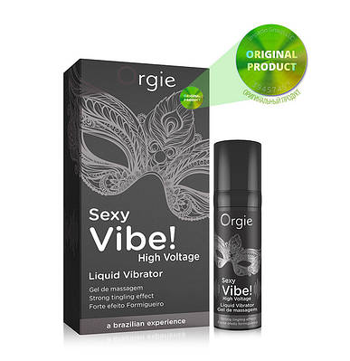 Збудливий крем гель (рідкий вібратор) Orgie SEXY VIBE сильна вібрація 15 мл Talla