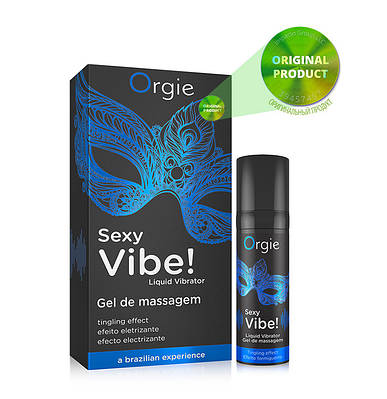 Збудливий гель (рідкий вібратор) Orgie SEXY VIBE 15 мл інтенсивність Середня Talla