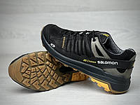 Кожаные мужские кроссовки Salomon S2 Black