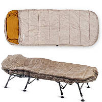 Коропова розкладачка зі спальним мішком для риболовлі Ranger BED 87 Sleep System (до 160кг)