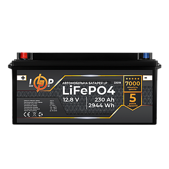 Акумулятор для автомобіля літієвий LP LiFePO4 (+ зліва) 12V - 230 Ah