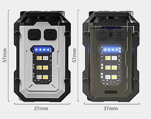 Ліхтар на карабіні X-Balong BL-YSD-01,акумуляторний,5W XTE 750mAh,викрутка , магніт, фото 2