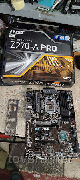 Мат. плата MSI Z270-A PRO LGA1151 Z270 PCI-E+DVI+DP+SVGA+GbLAN SATA RAID ATX 4DDR4 No 24110110