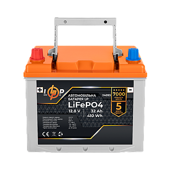 Автомобільний літієвий акумулятор LiFePO4 12V - 32 Ah (+ зліва)