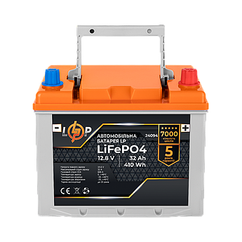 Автомобільний акумулятор літієвий LP LiFePO4 12V - 32 Ah (+ праворуч)