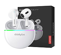 Беспроводные наушники Lenovo ThinkPlus XT97 TWS Bluetooth 5.2 оригинал Леново Live Pods белые