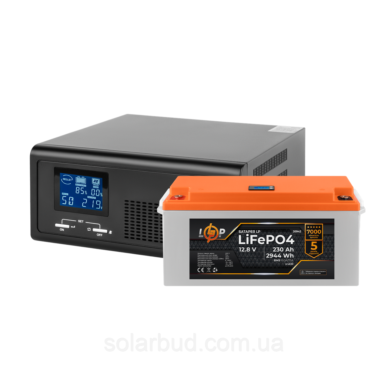 Комплект резервного живлення LP (LogicPower) ДБЖ + літієва (LiFePO4) батарея (UPS B430+ АКБ LiFePO4 2944W)