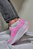 Женские легкие стильные кроссовки демисезонные Nike Zoom Pink White , качественные розовые