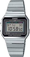 Чоловічий кварцевий годинник Casio з хронографом у вінтажному стилі, 35 мм, цифровий годинник A700W-1A