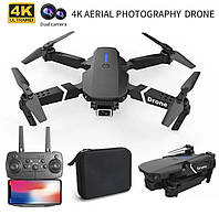 Квадрокоптер для детей E88 PRO Black с HD камерой FPV дрон до 20 минут полета