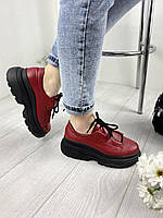 Туфлі жіночі TWO STEPS 1603 червоні (весна-осінь, шкіра натуральна) (3379) лише 37р.