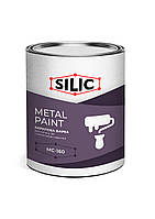 Краска Силик для металла с молотковым эффектом Metalsil Черный 1кг (MTS1ch)