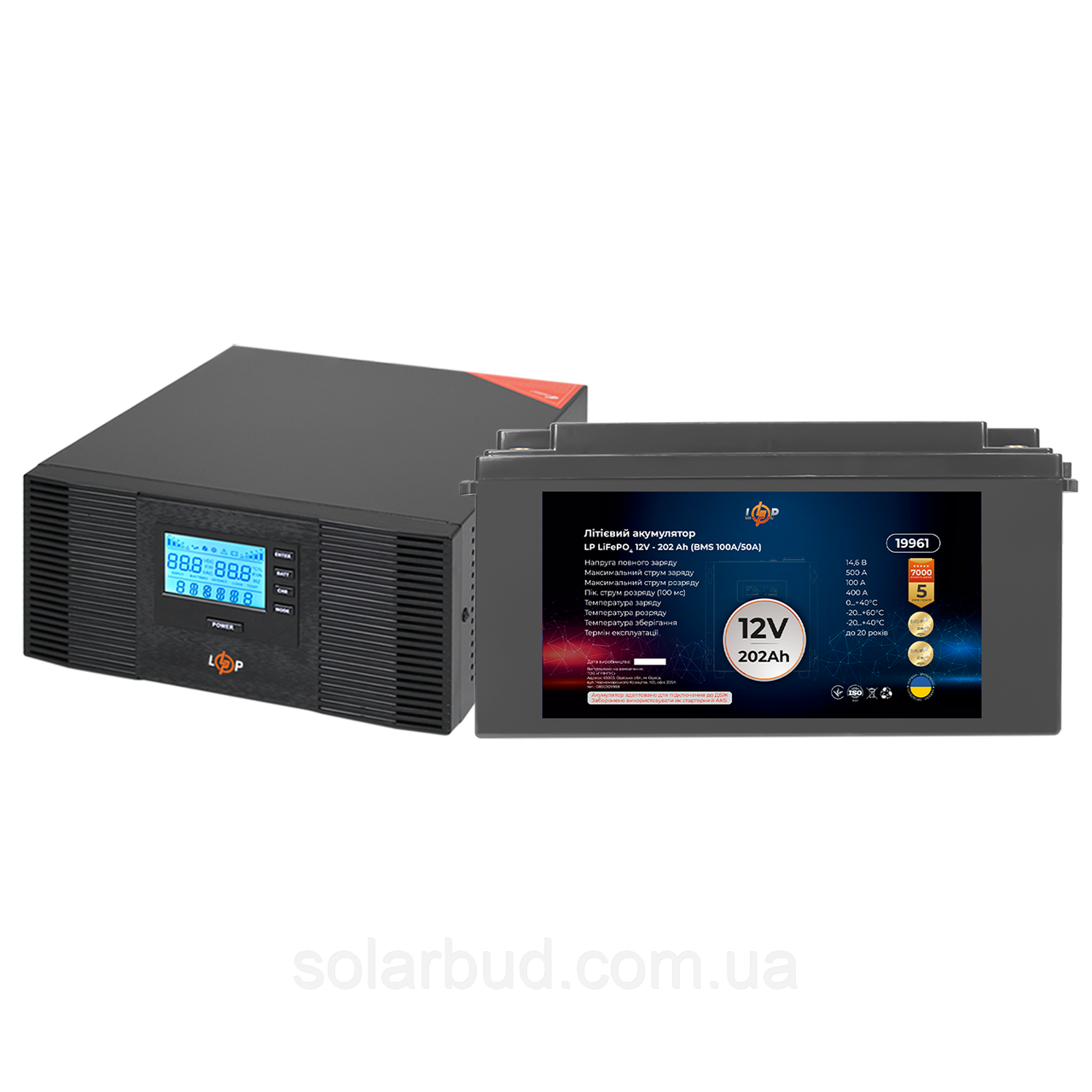 Комплект резервного живлення LP (LogicPower) ДБЖ + літієва (LiFePO4) батарея (UPS B1500 + АКБ LiFePO4 2585W)