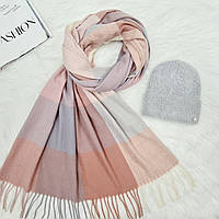 Комплект женский зимний ангоровый (шапка+шарф) ODYSSEY 55-58 см разноцветный 13194 - 1285