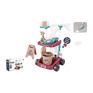 Набір для прибирання (пилосос на батарейках, відро, совочок, пульверизатор, щітка, швабра, в коробці) 667-54, фото 2