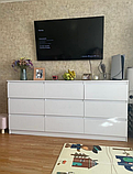 Комод Лайт 9 Ящиків МДФ глянцевий білий, фото 5
